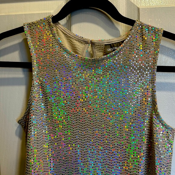 BNWT Girls Sparkling Party Dress - Picture 1 of 4